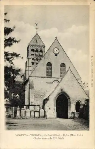 Ak Nogent les Vierges Oise, Kirche