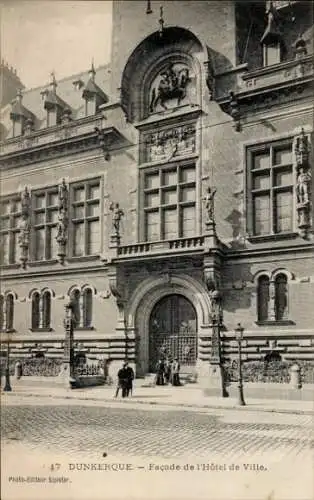 Ak Dunkerque Dünkirchen Nord, Rathaus