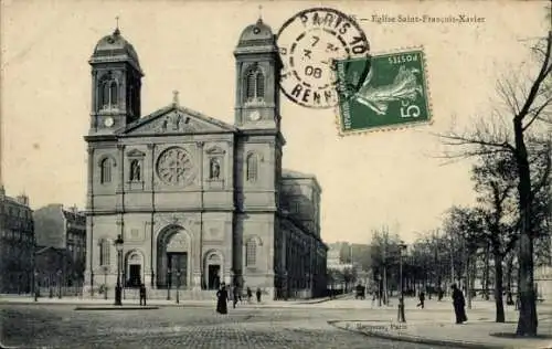 Ak Paris VII., Eglise Saint Francois Xavier