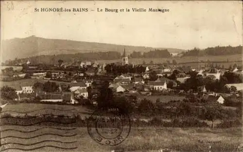 Ak Saint Honoré les Bains Nièvre, Bourg, Vieille Montagne