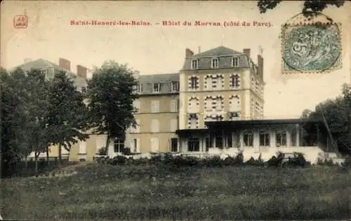 Ak Saint Honoré les Bains Nièvre, Hotel du Morvan, Cote du Parc