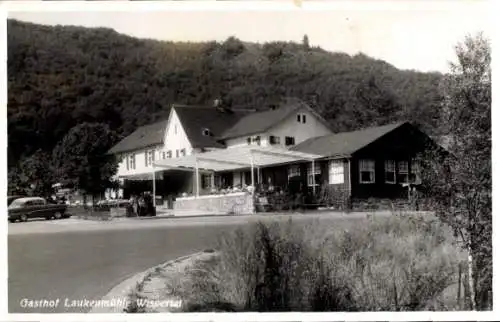 Foto Ak Lorch im Rheingau Taunus Kreis Hessen, Gasthof Laukenmühle Wispertal