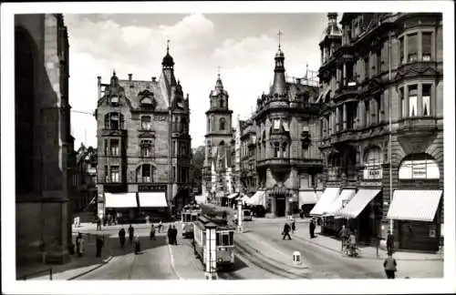 Ak Heilbronn Baden Württemberg, Blick auf den Kiliansplatz, Straßenbahn