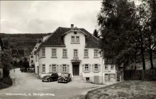 Ak Untersteinbach Pfedelbach in Württemberg, Gasthof-Pension zum Adler