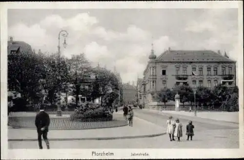 Ak Pforzheim im Schwarzwald, Jahnstraße