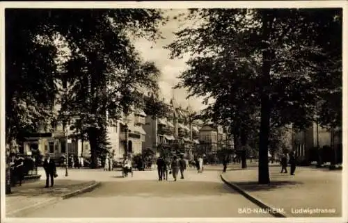 Ak Bad Nauheim Wetteraukreis, Blick in die Ludwigstraße