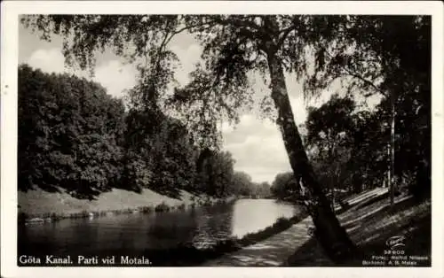 Ak Motala Schweden, Göta Kanal