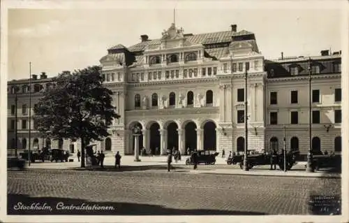 Ak Stockholm Schweden, Zentralbahnhof