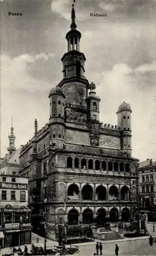 Ak Poznań Posen, Rathaus