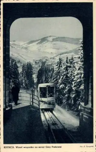 Ak Krynica Zdrój Polen, Seilbahn, Parkberg