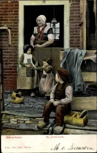 Ak Bunschoten Spakenburg Utrecht Niederlande, Großmutters, Niederländische Tracht