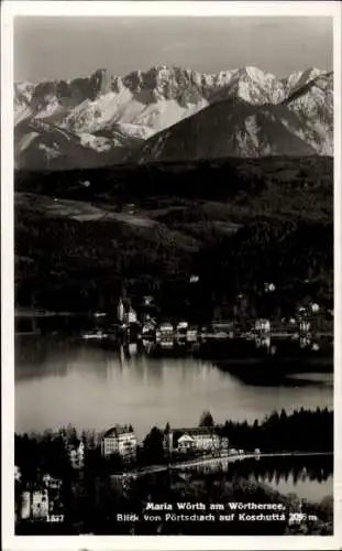 Ak Maria Wörth am Wörthersee Kärnten, Berge