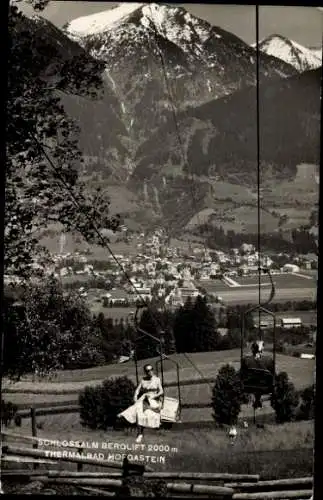 Ak Bad Hofgastein in Salzburg, Schlossalm Berglift