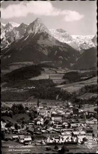 Ak Bischofshofen in Salzburg, Gesamtansicht, Tannengebirge