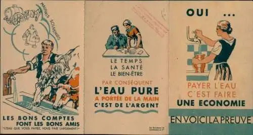 Klapp Ak Reklame, L'Eau du Robinet, Wasserhahn