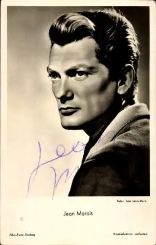 Ak Schauspieler Jean Marais, Portrait, Autogramm