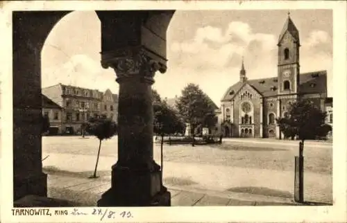 Ak Tarnowskie Góry Tarnowitz Schlesien, Ring