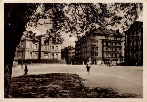 Ak Cheb Eger Reg. Karlsbad, Obertorplatz