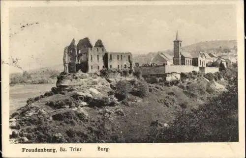 Ak Freudenburg im Bezirk Trier, Burg