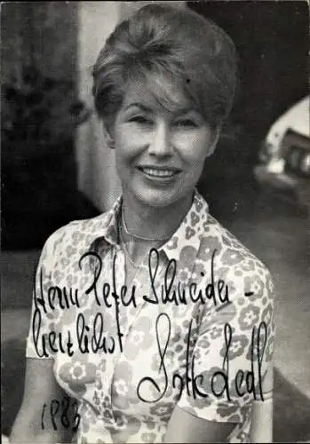 Ak Schauspielerin Lotte Lerch, Portrait, Autogramm