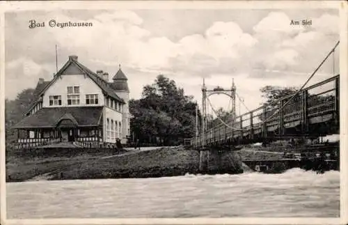 Ak Bad Oeynhausen in Westfalen, Am Siel, Brücke