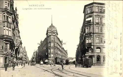 Ak Hannover in Niedersachsen, Langelaube, Nordmannstraße