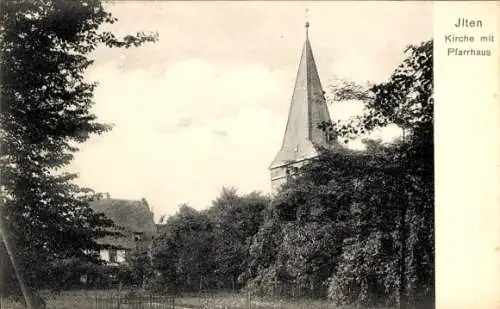 Ak Ilten Sehnde in Niedersachsen, Kirche, Pfarrhaus