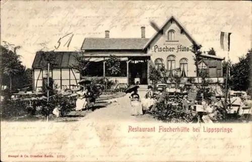 Ak Bad Lippspringe in Westfalen, Restaurant Fischerhütte