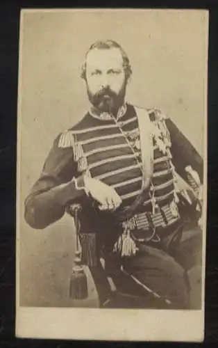 CdV Foto Portrait Karl XV. König von Schweden