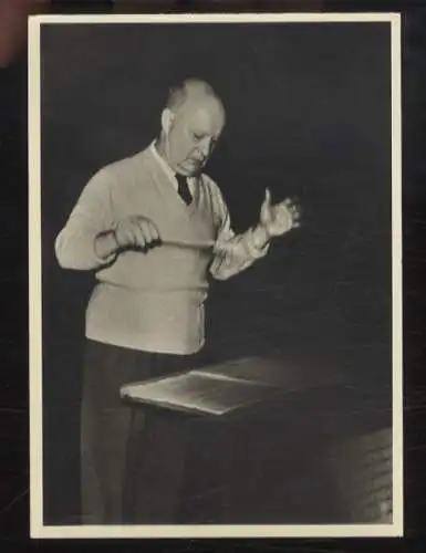 Foto AK Paul Hindemith, deutscher Dirigent