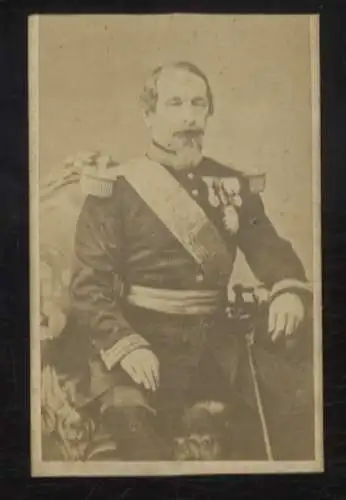 CdV Foto Portrait Charles-Louis Napoleon III. Bonaparte