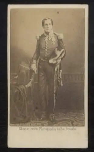 CdV Foto Portrait Leopold I. König von Belgien