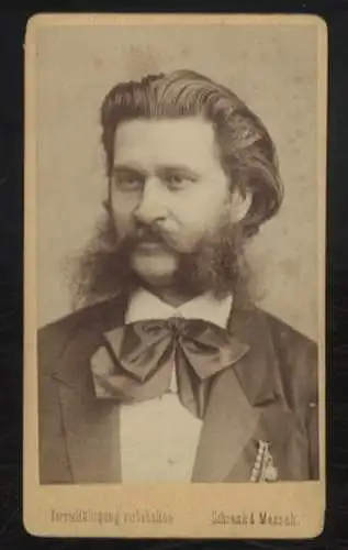 CdV Foto Portrait Johann Strauss