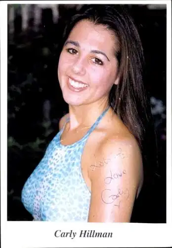 Foto Schauspielerin Carly Hillmann, Portrait, Autogramm