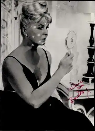 Foto Schauspielerin Doris Day, Portrait, Autogramm