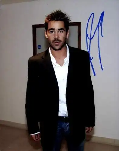 Foto Schauspieler Colin Farrell, Portrait, Autogramm