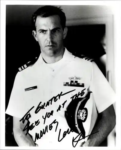 Foto Schauspieler Kevin Costner, Portrait, Autogramm