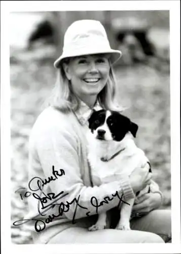 Foto Schauspielerin Doris Day, Portrait, Autogramm