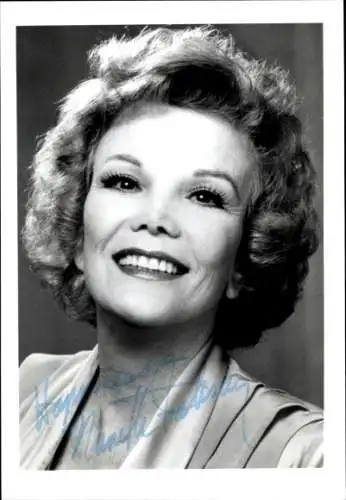 Foto Schauspielerin Nanette Fabray, Portrait, Autogramm