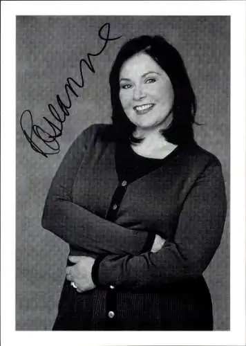 Foto Schauspielerin Roseanne Barr, Portrait, Autogramm