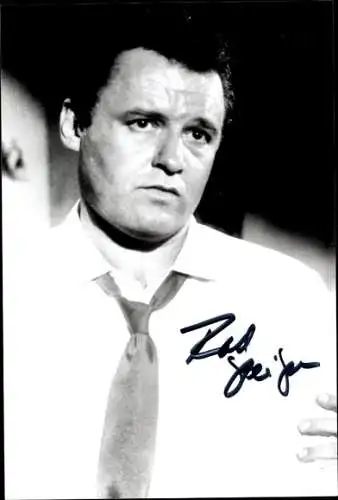 Foto Schauspieler Rod Steiger, Portrait, Autogramm