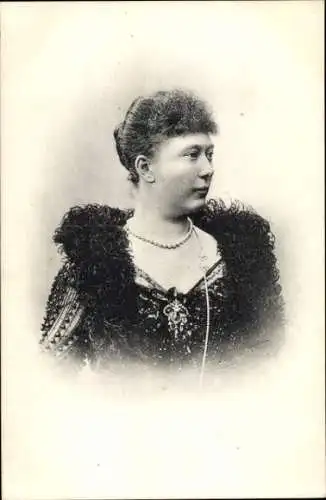 Ak Herzogin Marie von Anhalt, Portrait