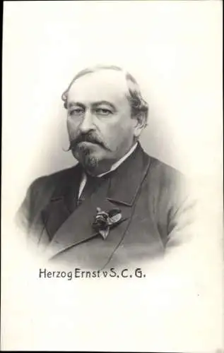 Ak Herzog Ernst von Sachsen-Coburg-Gotha, Porträt