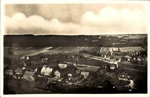 Ak Westewitz Großweitzschen in Sachsen, Panorama, Fährschänke