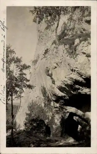 Foto Ak Bergsteiger, Felsenwand, Sport