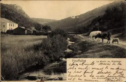 Ak Houffalize Wallonia Luxembourg, Le Moulin de Ermitage