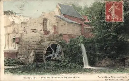 Ak Saint Just Wallonia Lüttich, Moulin de Saint Rémy en l’Eau