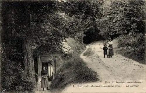 Ak Saint Just in Chaussée Oise, Le Lavoir