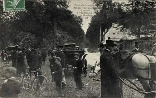 Ak Compiègne Oise, Teil im Wald