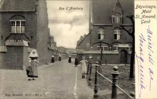 Ak Sint-Amandsberg Gent Gent Ostflandern, Begijnhof, Rue d'Arenberg